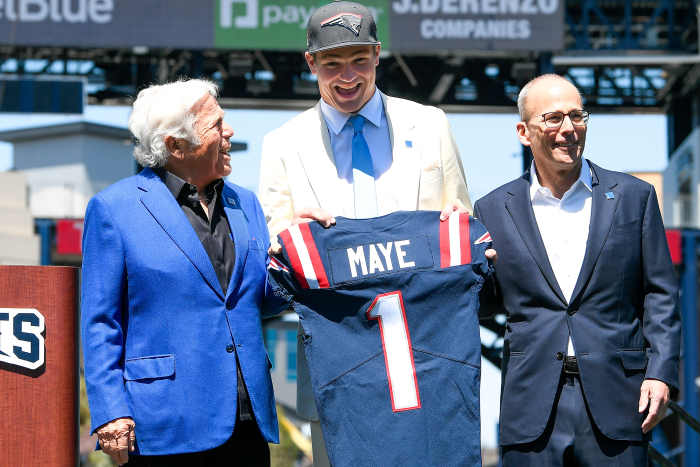 New England Patriots Quarterback Drake Maye: Latest NFL Social Media ...