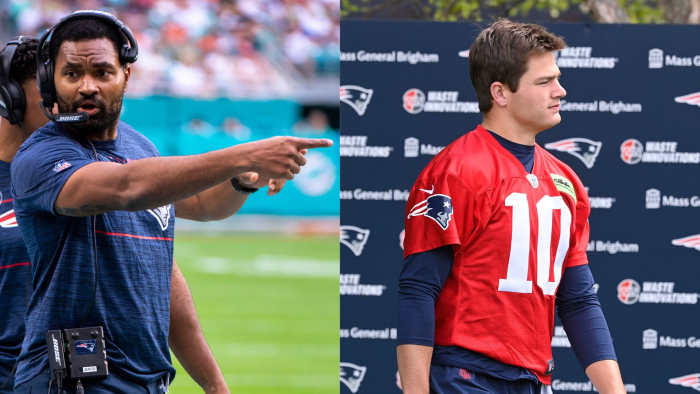 New England Patriots Jerod Mayo, Alex Van Pelt: Drake Maye Headed In ...