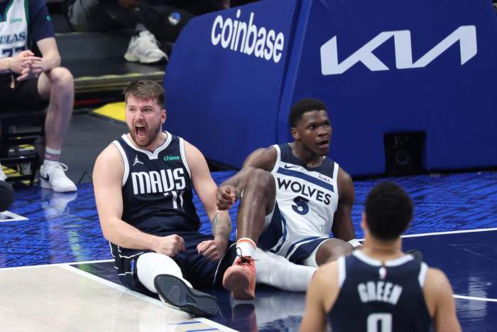 Luka Doncic Refuses To Reveal Message To Anthony Edwards During Game 3 ...