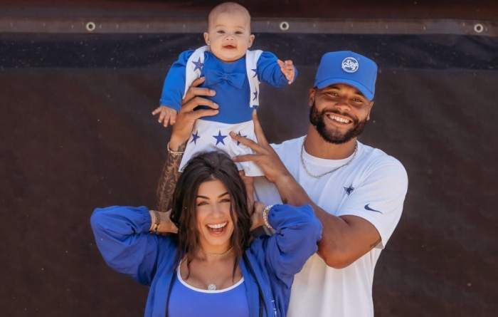 Dak Prescott & Girlfriend Share Adorable Cowboys-Themed Family Photo at Camp – Blog Viral