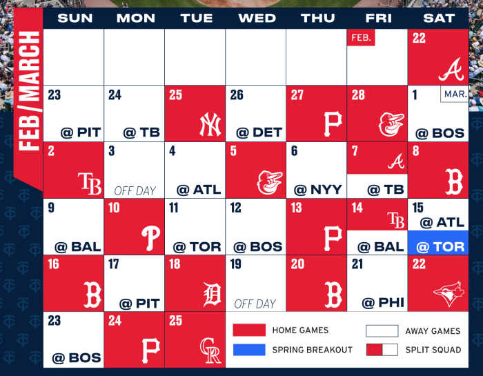 Twins 2025 Schedule