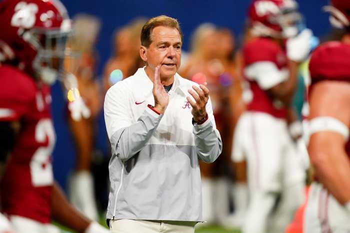 Nick Saban Predicts Major College Football Upset On Saturday Athlon Sports 