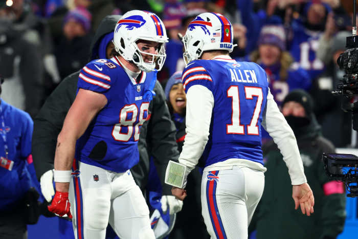 Buffalo Bills Quarterback Josh Allen Sings, Dances at Dawson Knox ...