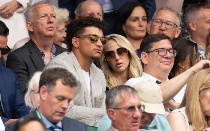 Kansas City Chiefs quarterback Patrick Mahomes and wife Brittany Mahomes.