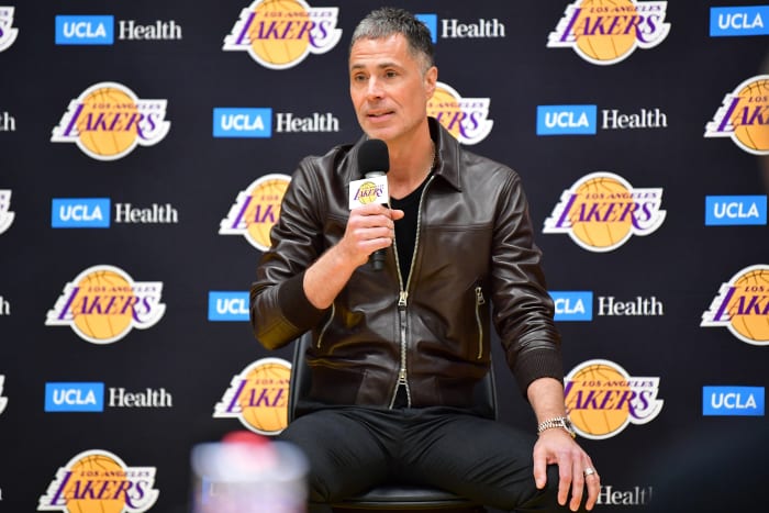 Lakers general manager Rob Pelinka.