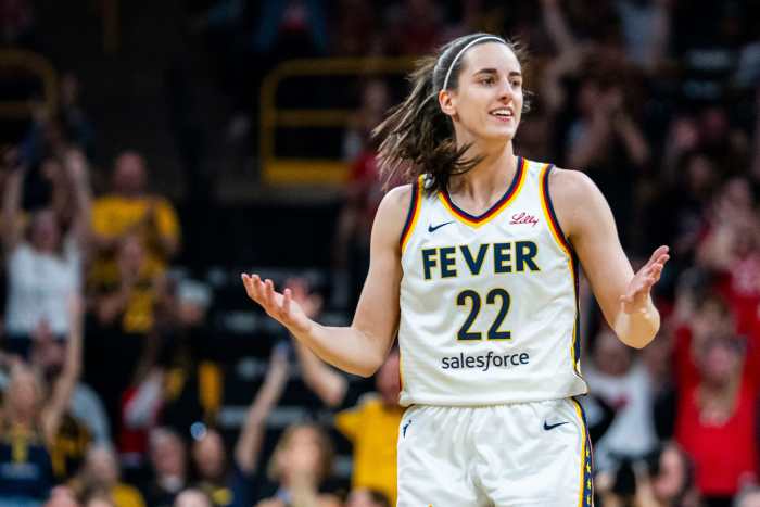 Indiana Fever guard Caitlin Clark (22).