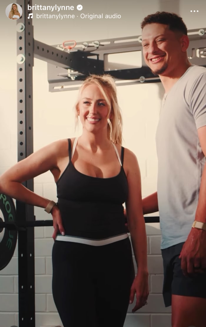 Chiefs quarterback Patrick Mahomes and his wife, Brittany Mahomes.