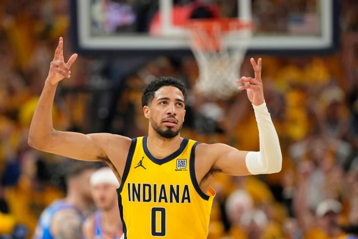 Indiana Pacers guard Tyrese Haliburton (0)
