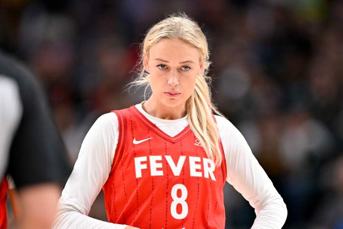 Indiana Fever guard Sophie Cunningham (8).