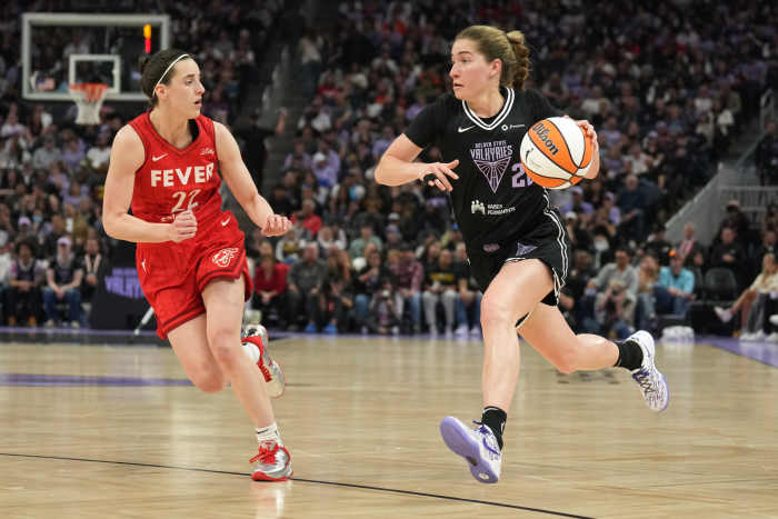 Golden State Valkyries guard Kate Martin (20).