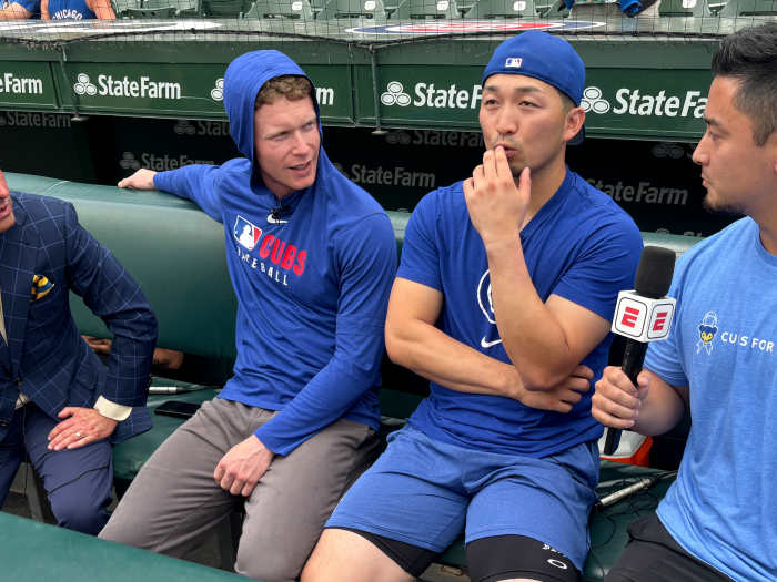 Seiya Suzuki at Wrigley Field.