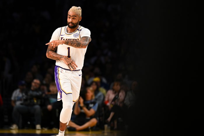Los Angeles Lakers guard D'Angelo Russell.