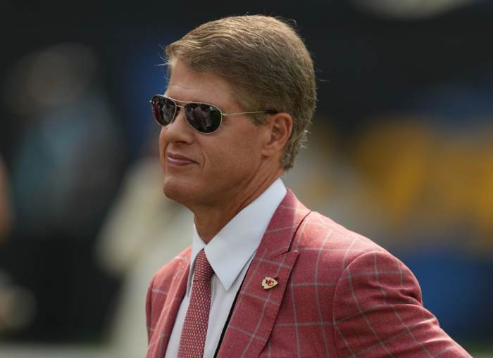 Chiefs co-owner Clark Hunt at SoFi Stadium on Sept. 29, 2024.