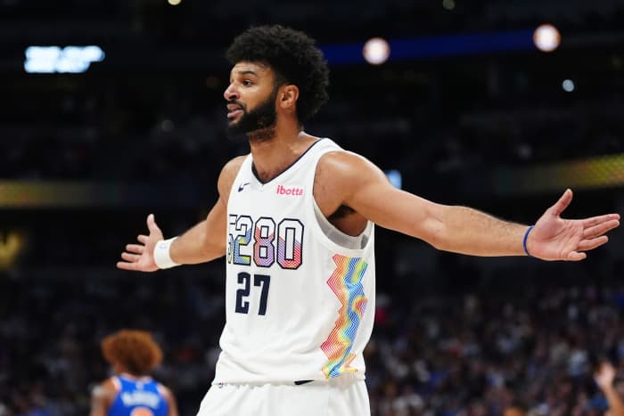 Denver Nuggets guard Jamal Murray (27).