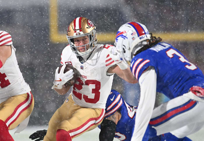 San Francisco 49ers running back Christian McCaffrey