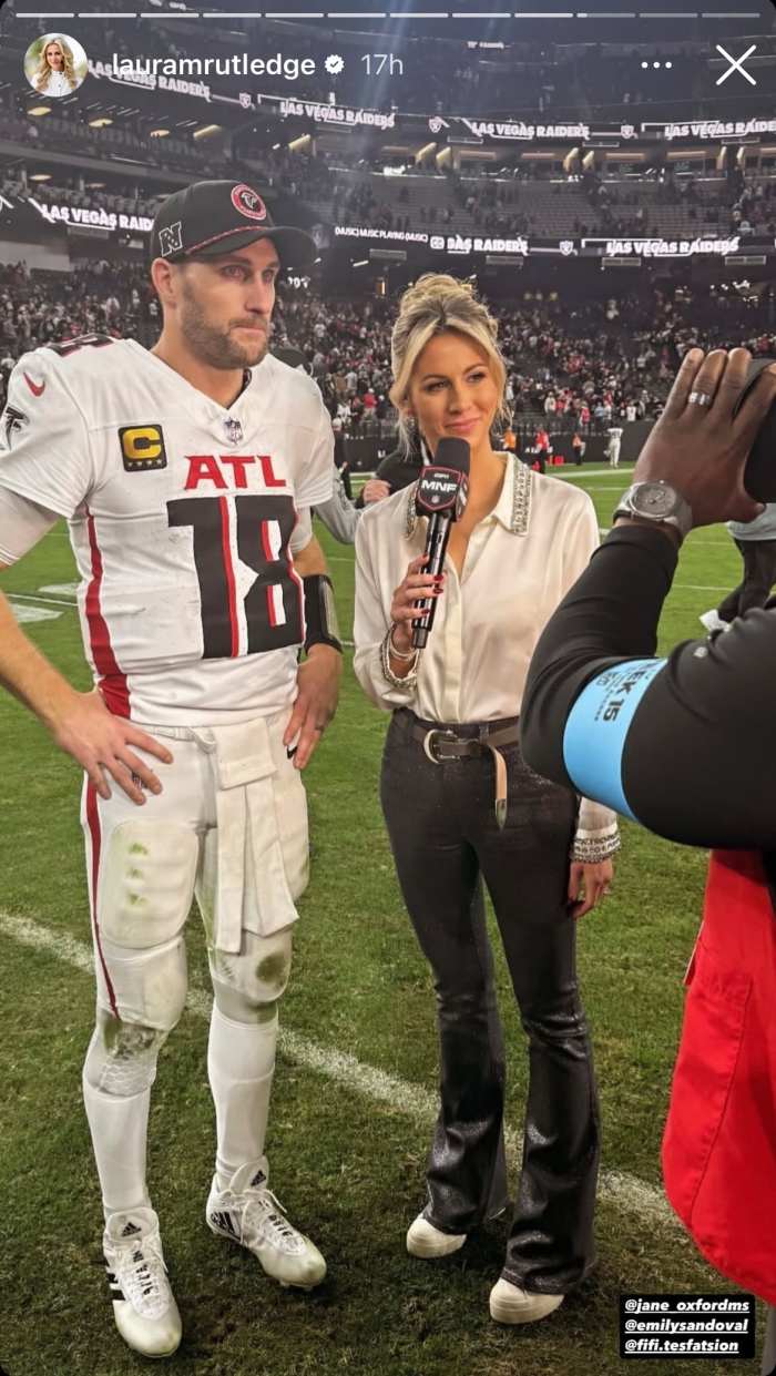 Laura Rutledge Turned Heads With 'monday Night Football' Outfit 