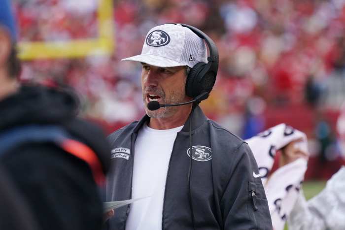 San Francisco 49ers head coach Kyle Shanahan.
