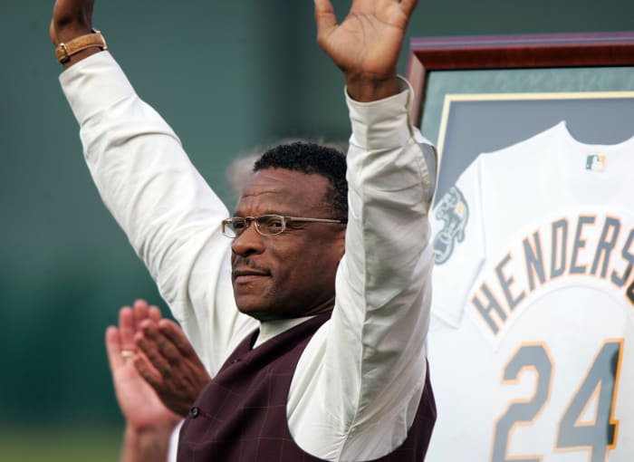 Oakland Athletics former player Rickey Henderson