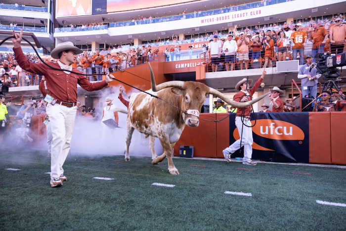 Fans Saddened By Peach Bowl's Decision On Texas Mascot Bevo - Athlon Sports