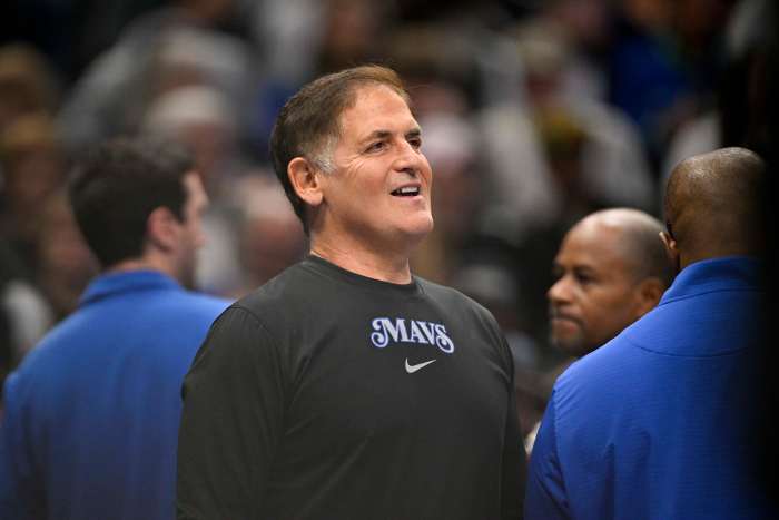 Mavericks minority owner Mark Cuban at the American Airlines Center on Jan. 12, 2025.