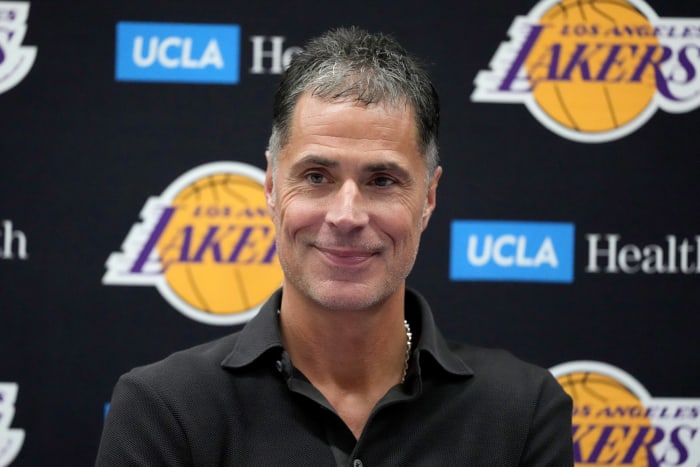 Los Angeles Lakers general manager Rob Pelinka.