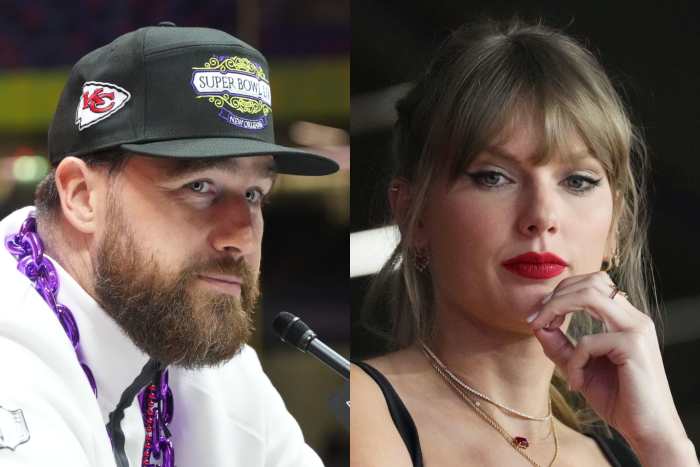 Kansas City Chiefs tight end Travis Kelce and Taylor Swift.