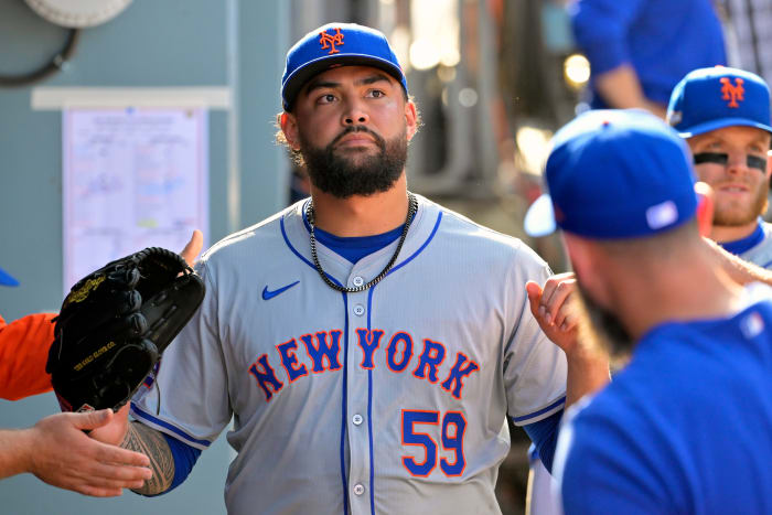 New York Mets pitcher Sean Manaea (59)