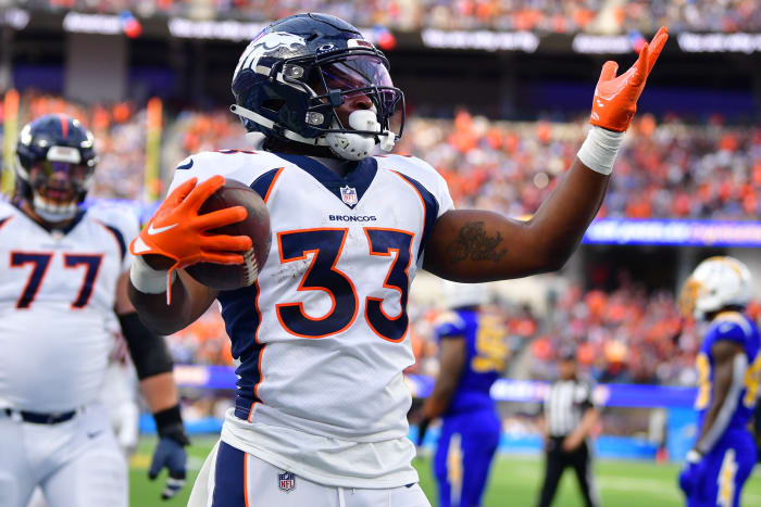 Former Denver Broncos running back Javonte Williams