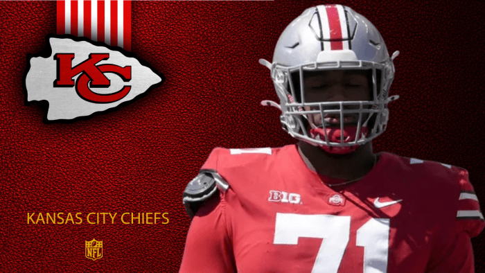 Chiefs Ohio State OL Josh Simmons at 32