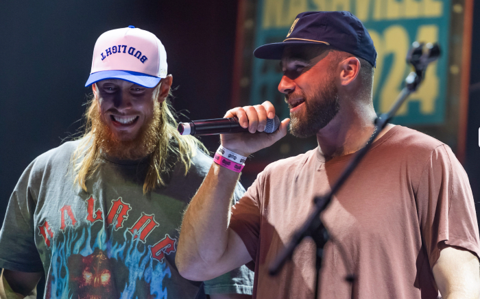 San Francisco 49ers tight end George Kittle and Kansas City Chiefs tight end Travis Kelce