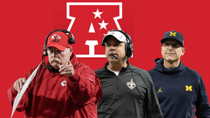 Jim Harbaugh Sean Payton And Andy Reid