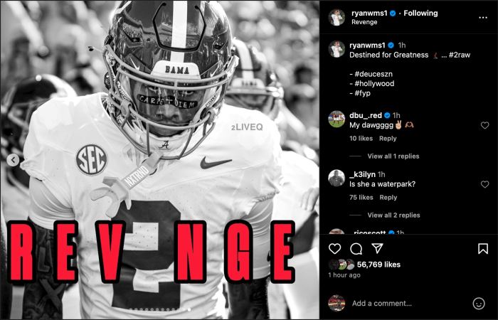 Ryan Williams' account on Instagram.