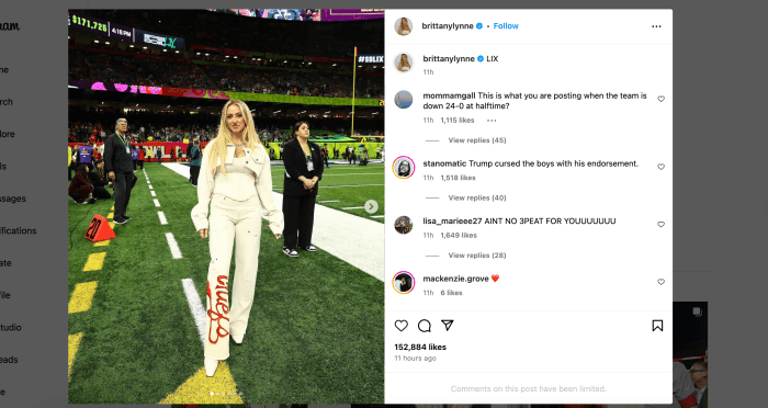 Brittany Mahomes post.