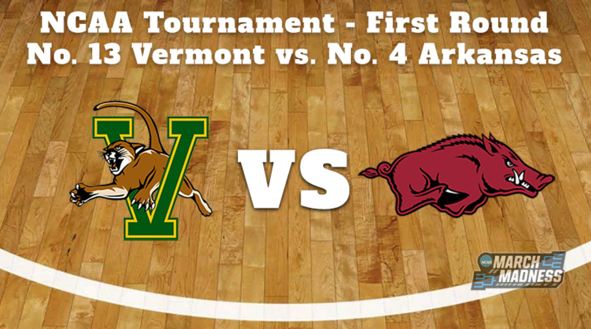 Vermont Catamounts vs. Arkansas Razorbacks Prediction: NCAA Tournament First Round Preview
