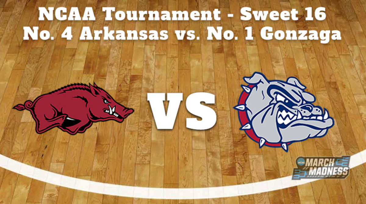 Arkansas Razorbacks vs. Gonzaga Bulldogs Prediction NCAA Tournament