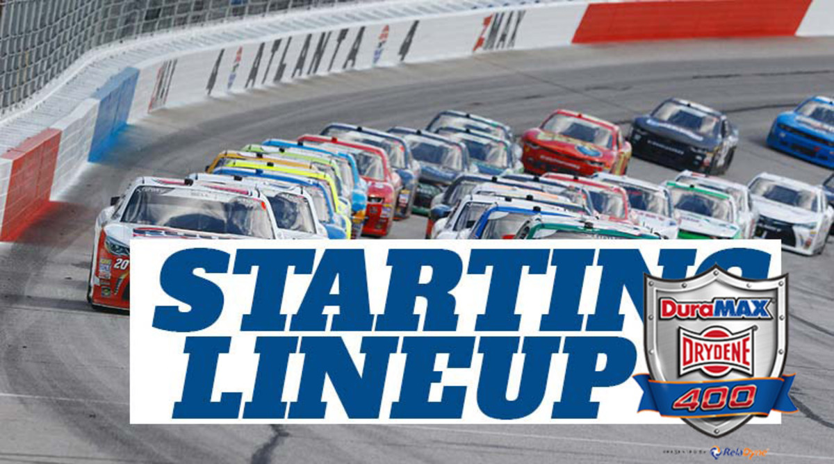 NASCAR Cup Series Starting Lineup for the DuraMAX Drydene 400 presented by RelaDyne at Dover Motor Speedway
