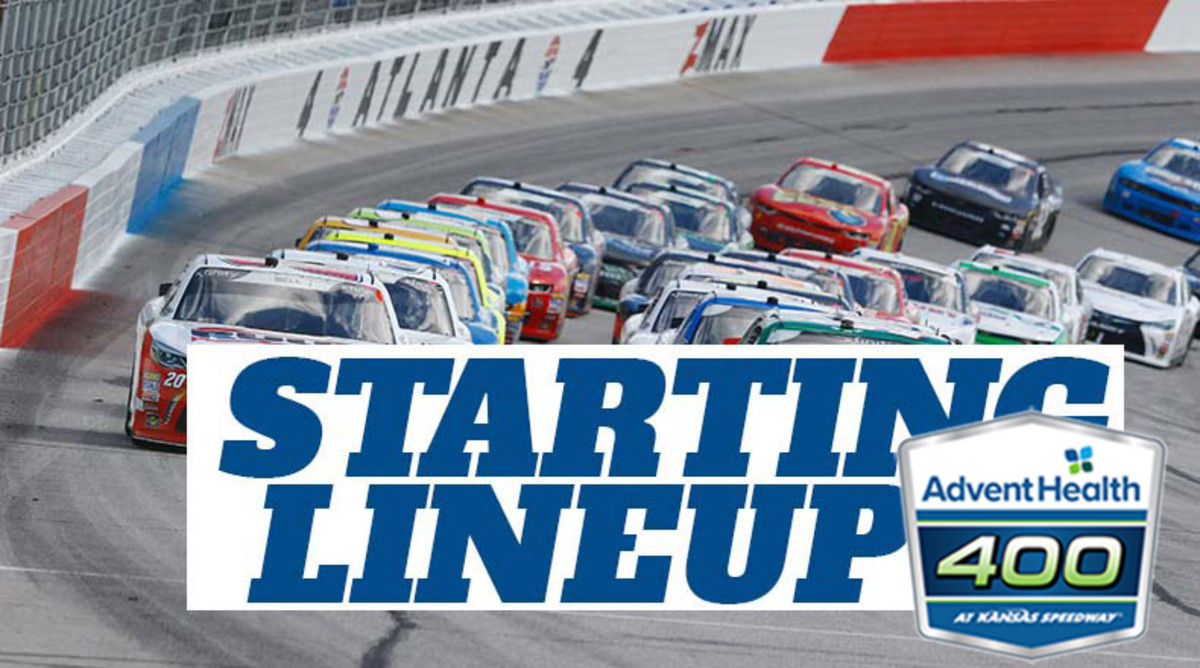 NASCAR Cup Series Starting Lineup for the AdventHealth 400 at Kansas Speedway