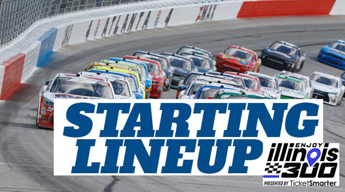 NASCAR Starting Lineup for Enjoy Illinois 300 at World Wide Technology Raceway