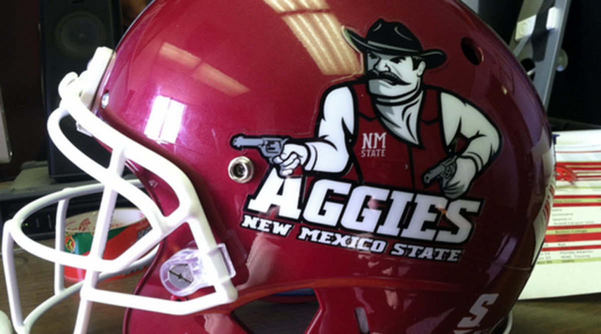 New Mexico State Upgrades Helmets With Pistol Pete - AthlonSports.com