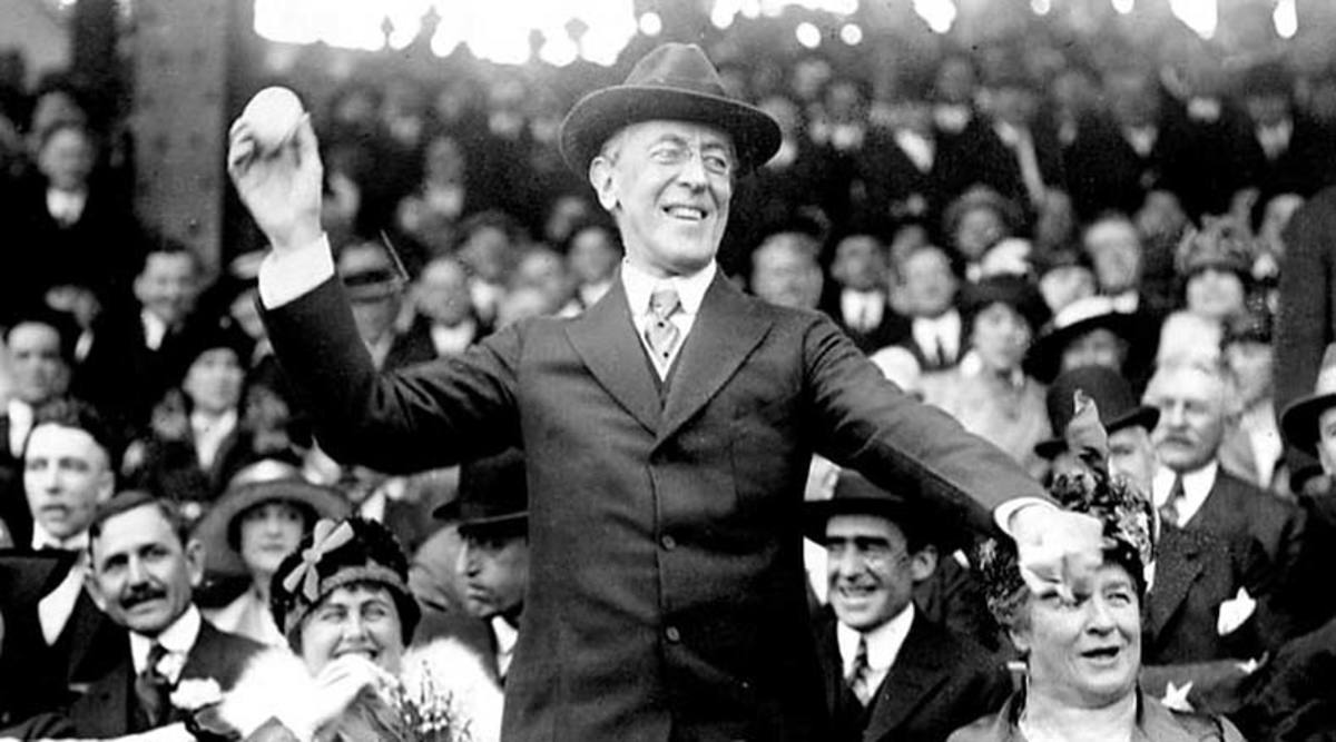 President Woodrow Wilson Opening Day in 1916