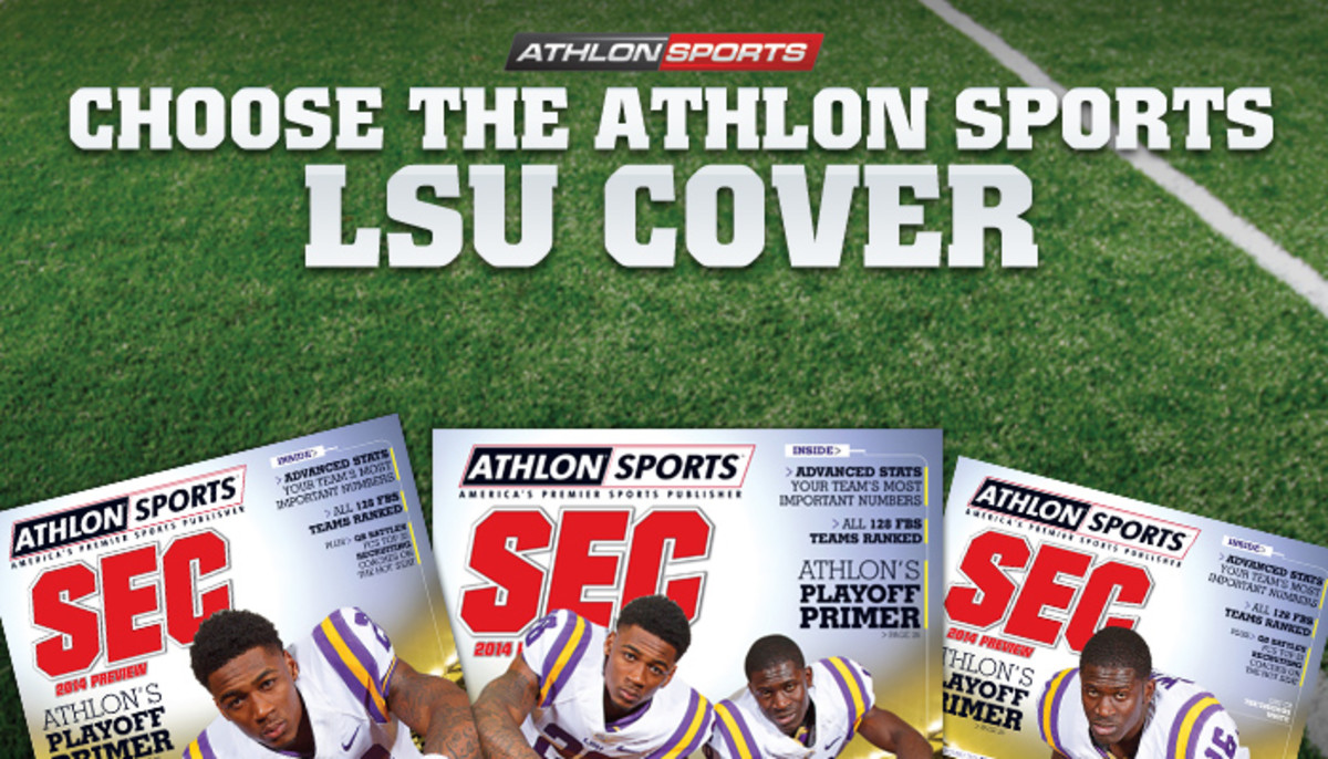 Pick Athlon's 2014 LSU College Football Preview magazine cover 