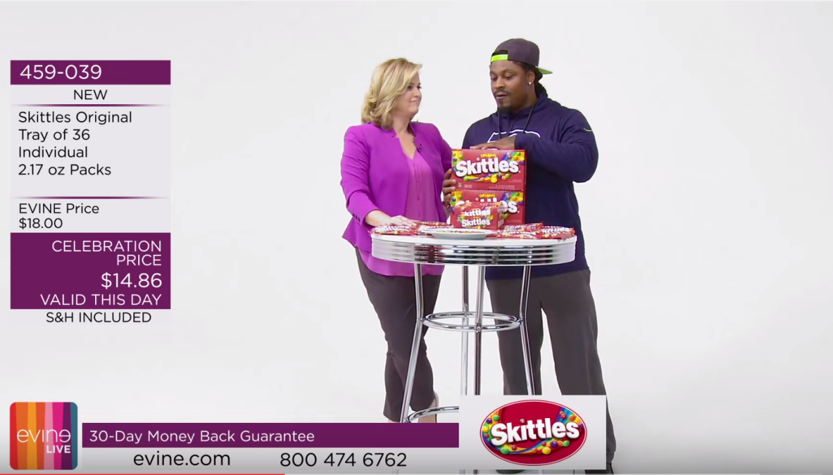 Marshawn Lynch in new Skittles ad