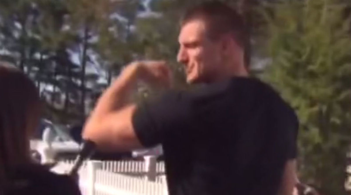 Rob Gronkowksi Flexes His Muscles When Asked About Deflate-gate