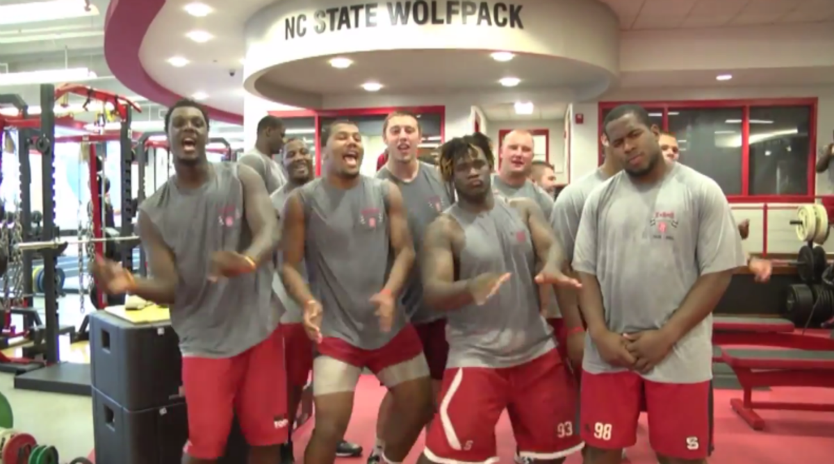 N.C. State Football Team Jams to Taylor Swift In the Weight Room