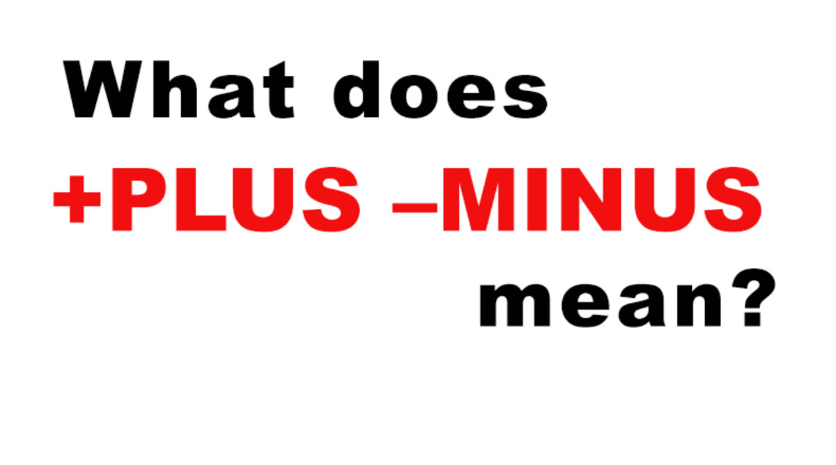 what does plus minus mean betting