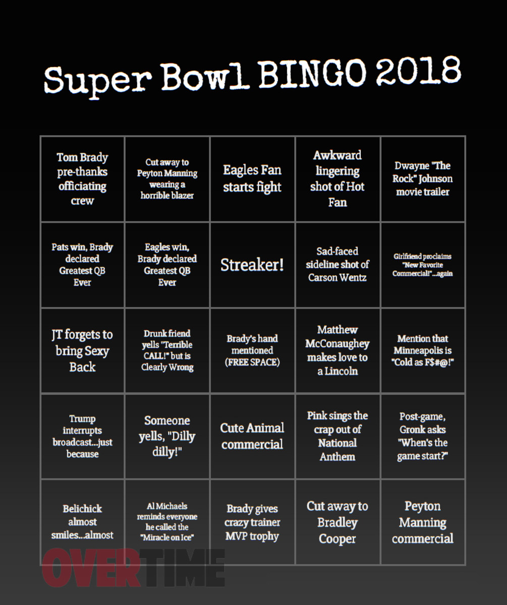 Super Bowl Bingo