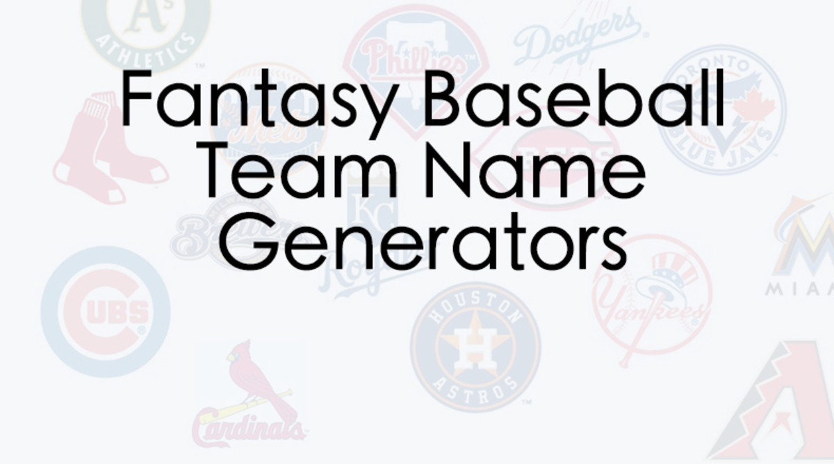 Fantasy Baseball Team Name Generators