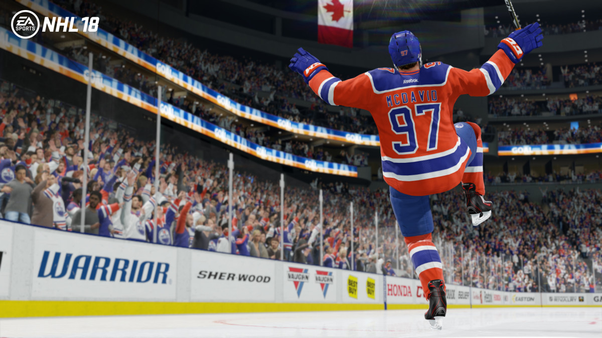 NHL 18 Cover with Connor McDavid