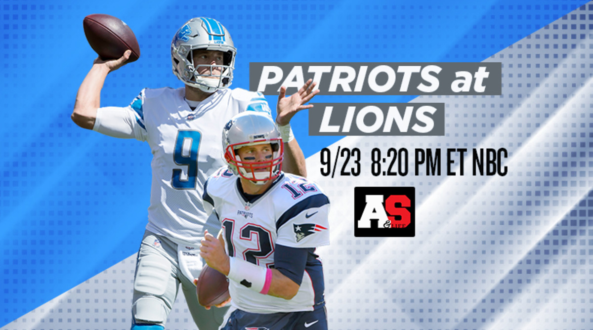 Sunday Night Football: New England Patriots vs. Detroit Lions Prediction and Preview