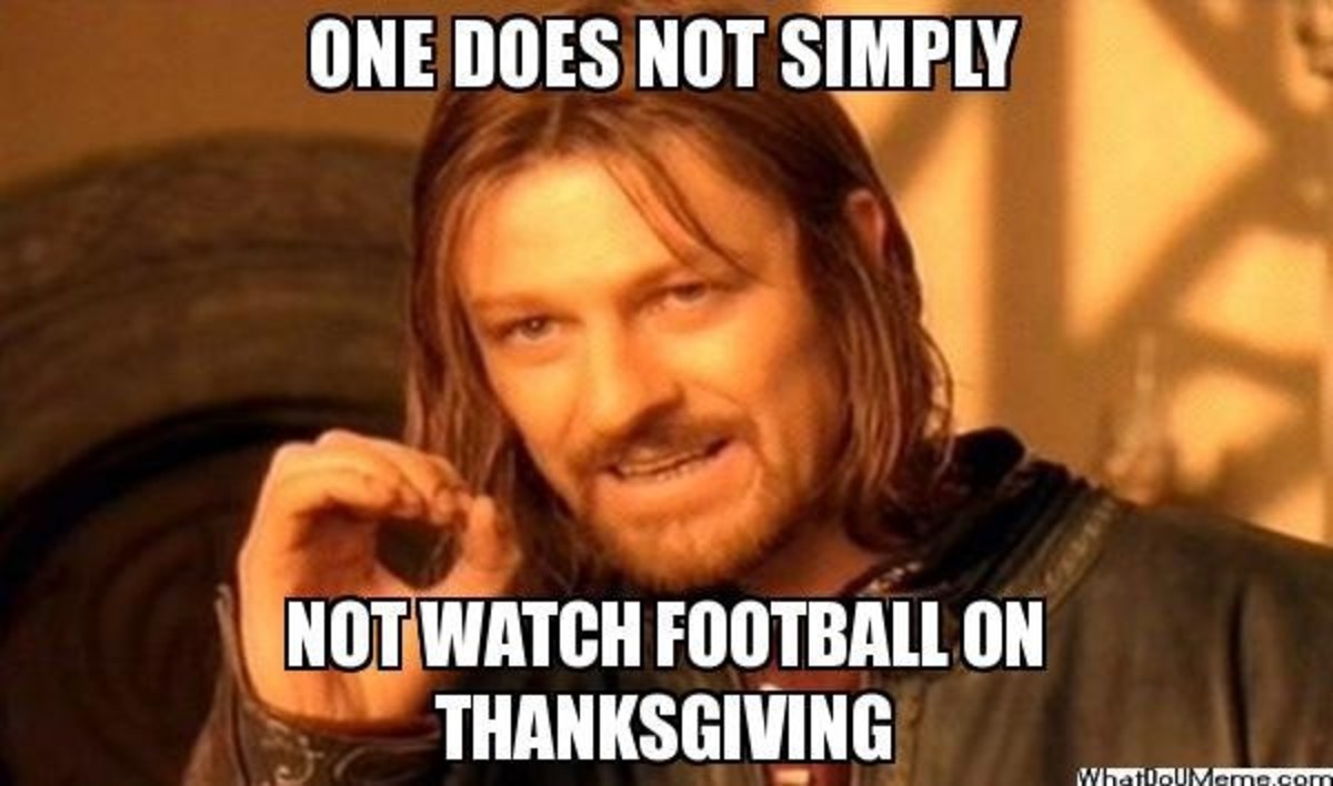 Thanksgiving Football Meme